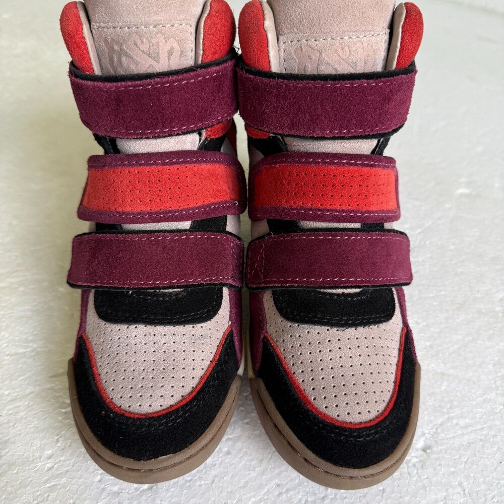 Ash Alex LIMITED Suede multicolor Wedge Sneakers size 37 EUC / 7 US - Picture 3 of 11